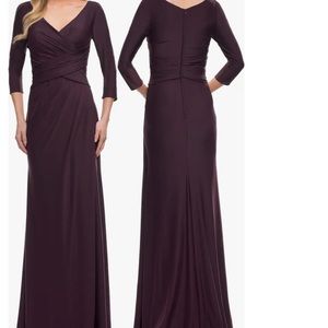 La Femme Ruched Bodice Sheath Gown size 10